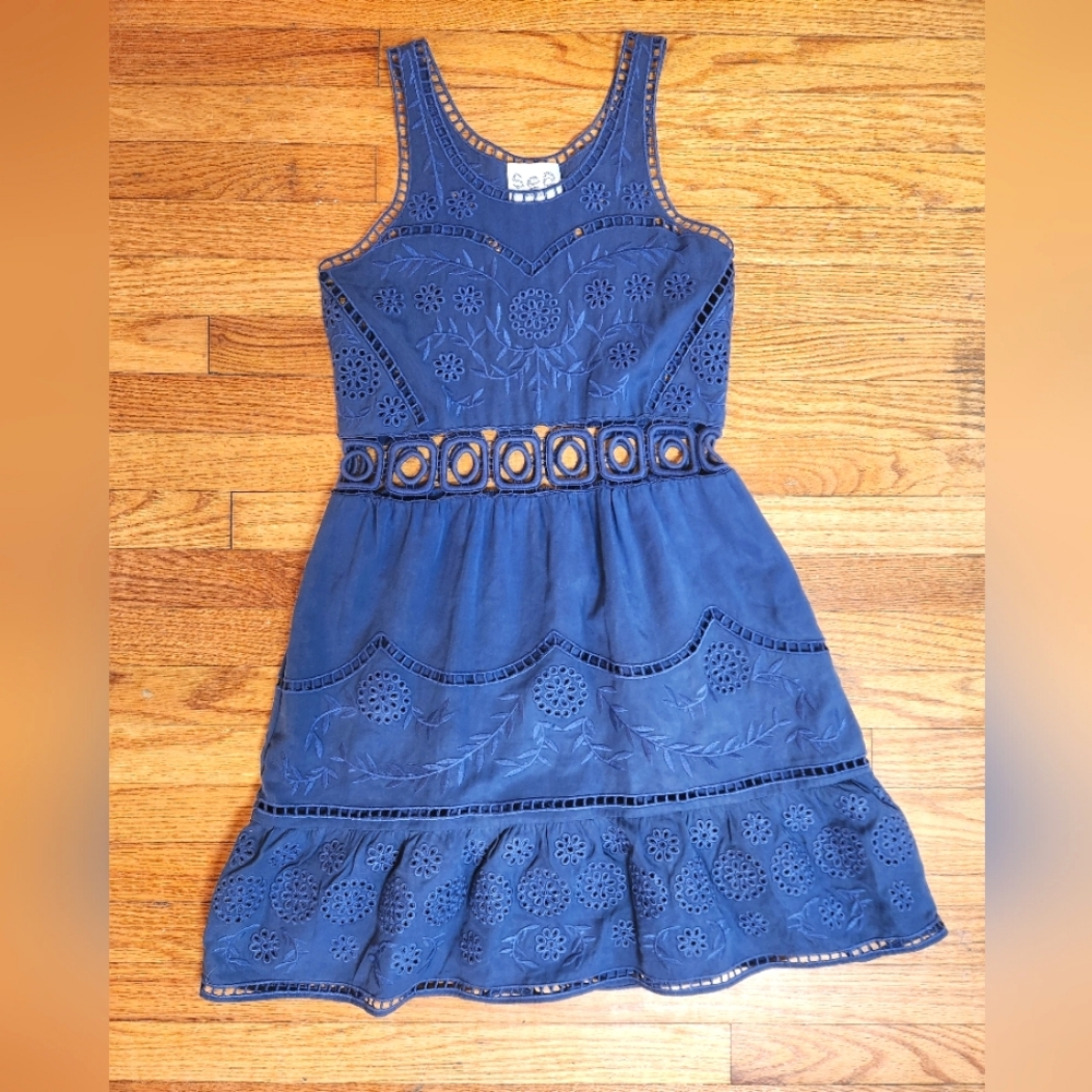 Sea New York Blue Midi Dress